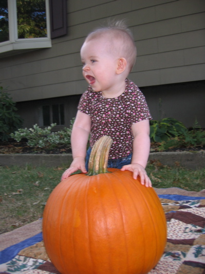 Sasha and the pumpkin